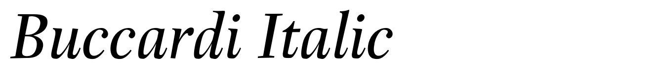 Buccardi Italic